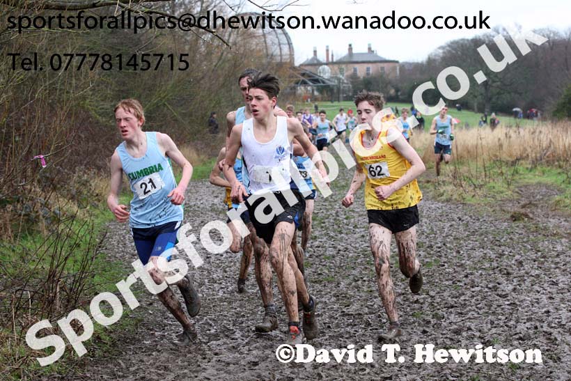 Intermediate boys Northern Inter Counties Schools Cross Country, Stockton. Photo: David T. Hewitson/Sports for All Pics